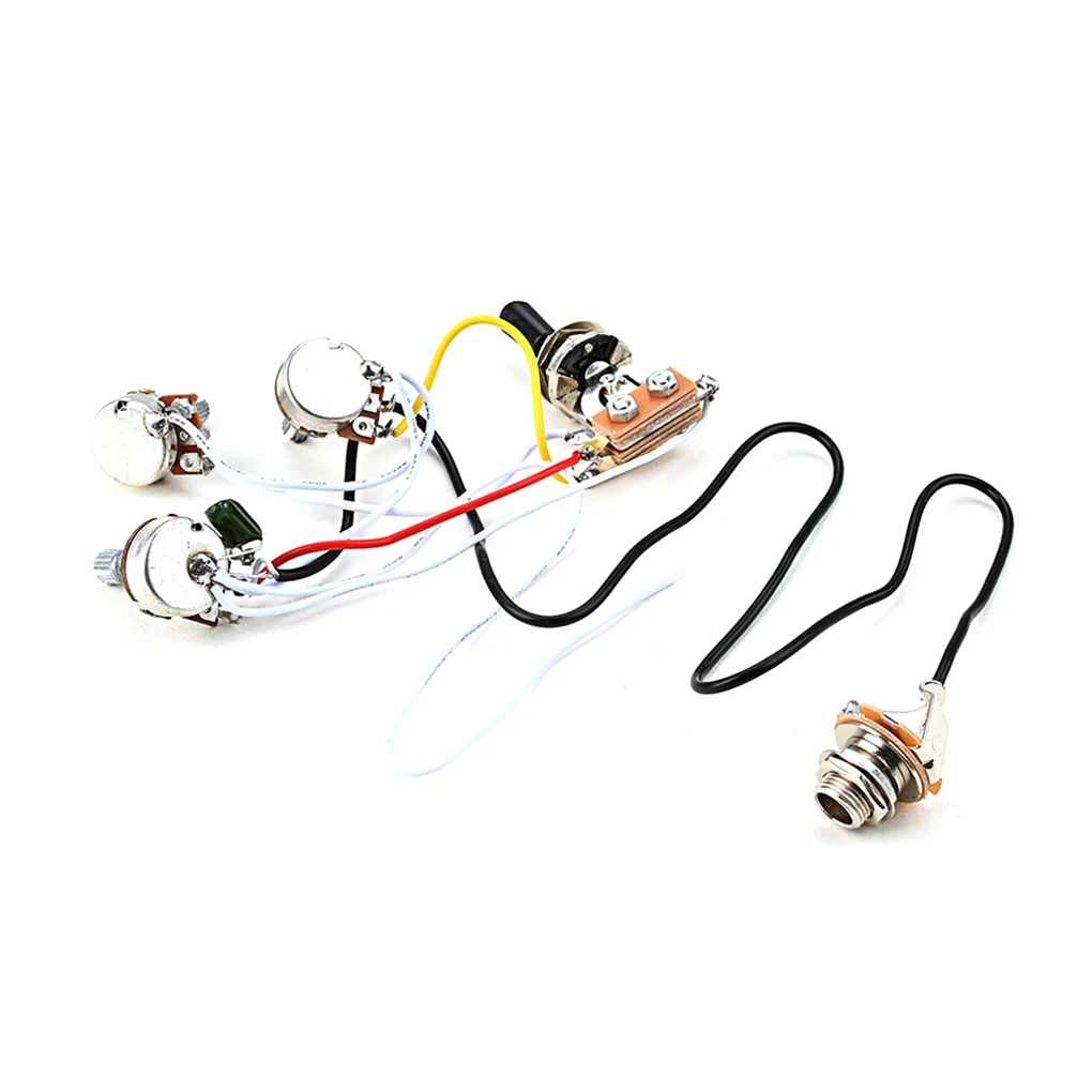 

Switch Wiring Harness Kit Tone Part Toggle Repairing Tools Silver Cap Fittings Fitting Musical Instrument Replacement