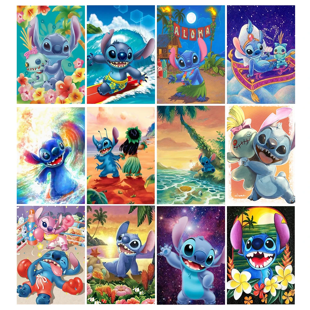

Алмазная вышивка Disney, Набор для творчества «Лило и Amp» из мультфильмов 5D, мозаика для домашнего декора, подарок
