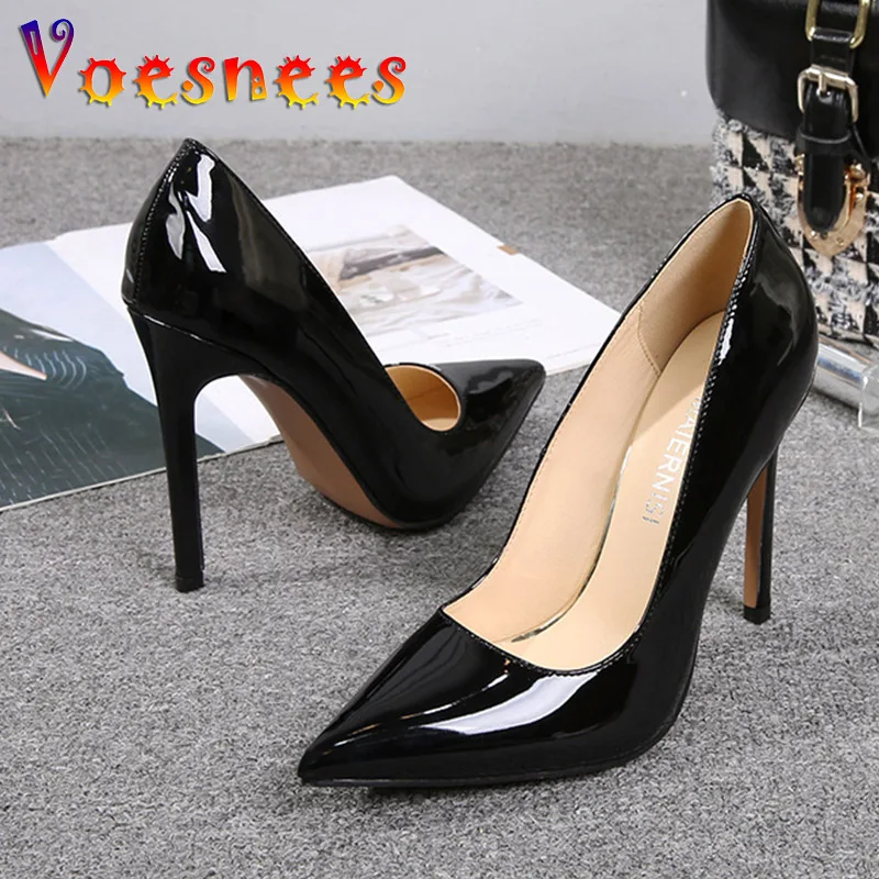 

2022 New Simple Style Women Everyday Office High Heels Pumps Pointed Toe Party 11CM Stiletto Shallow Mouth Fashion Wedding Shoes