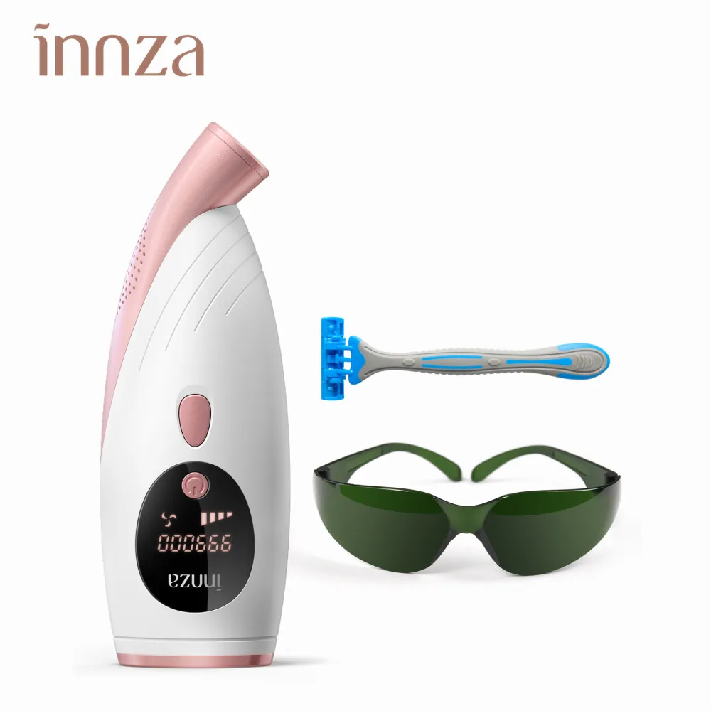 

Innza D26 Hair Removal Machine IPL Epilator Laser Permanent 2 Mode 5 Levels Electric Epilator Laser 999000 Flashes Hair Removal