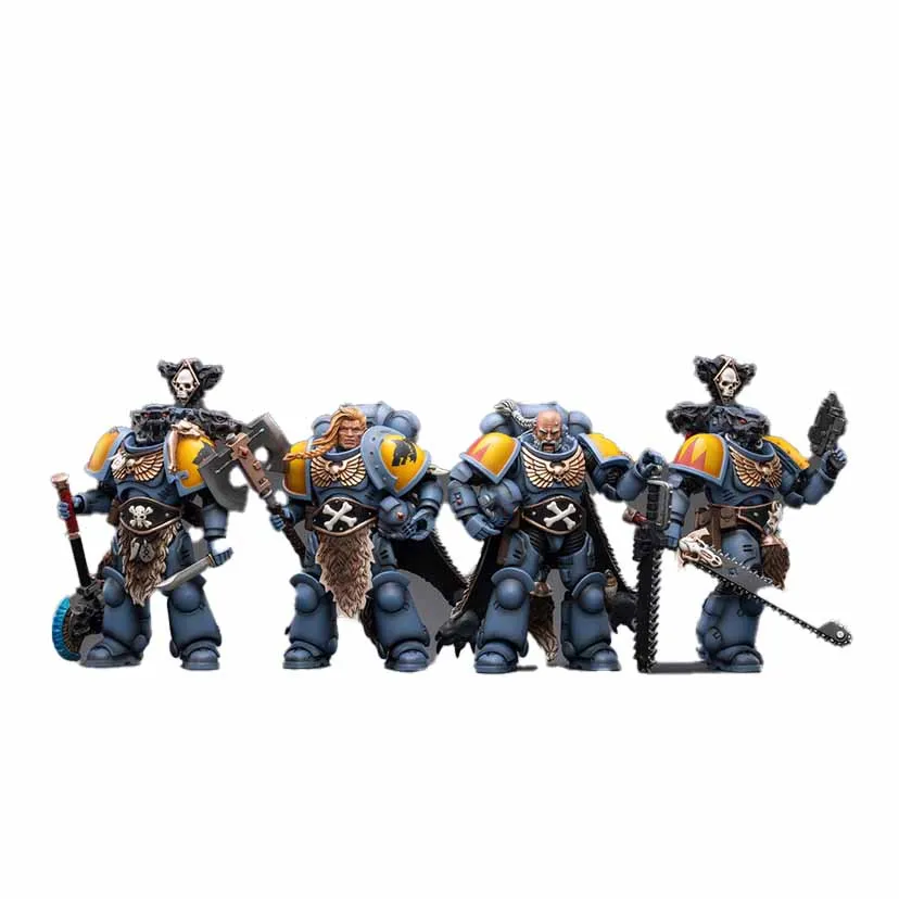 

Stock Original JOYTOY WARHAMMER-er 40000 Space Marines Space Wolves Claw Pack Brother Gunnar Torrvald Logan Ghostwolf Olaf Model