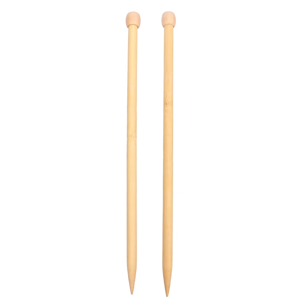 

Knitting Needles Wooden Crochet Needle Tools Bamboo Circular Weaving Yarn Supplies Single Straight Set Wood Pointed Point