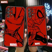 red iron man spider man phone case hull for samsung galaxy a70 a50 a51 a71 a52 a40 a30 a31 a90 a20e 5g a20s black shell art cell