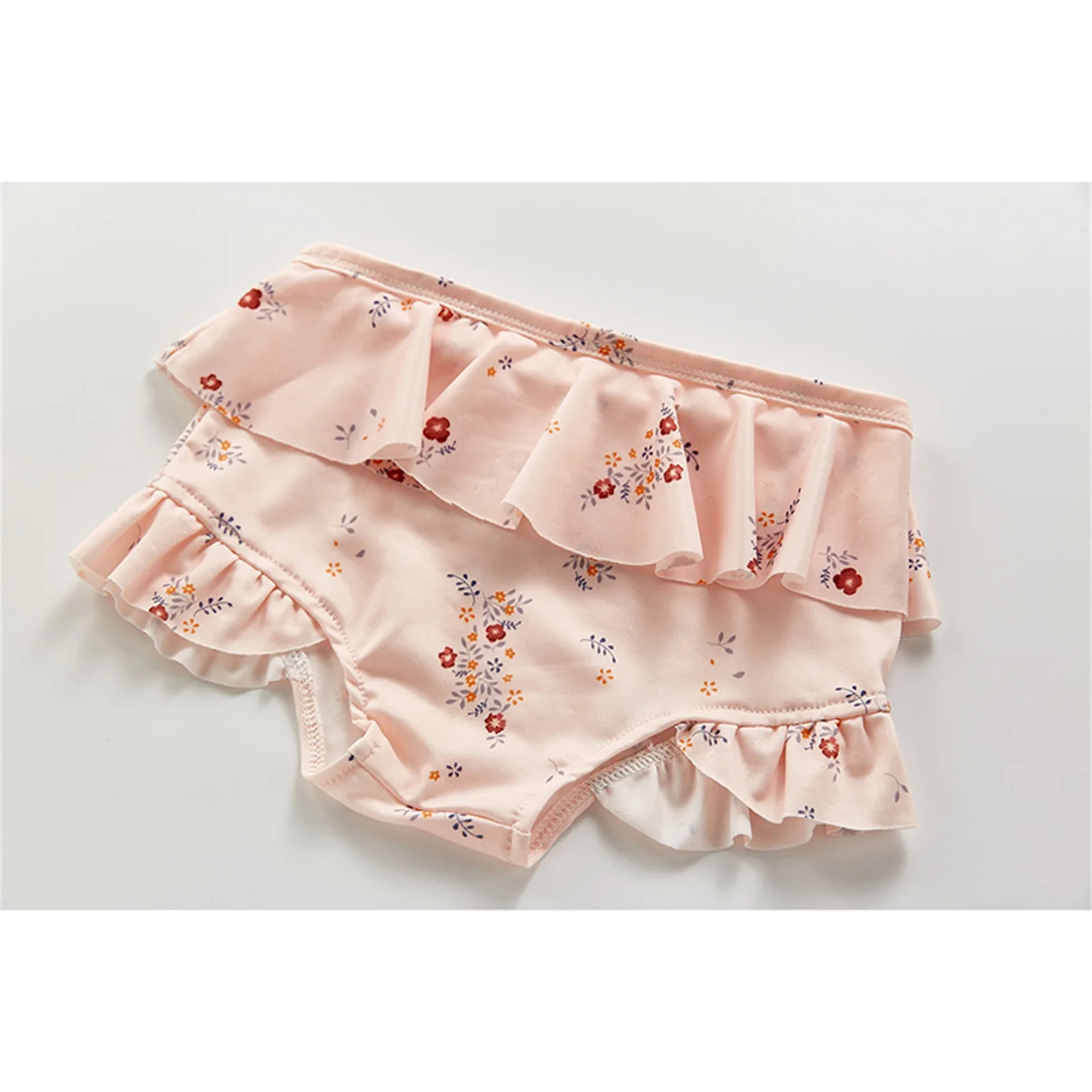 Купальник для маленьких девочек милые летние майки с цветочным/лимонным принтом