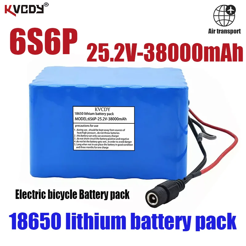 

Комплект литиевых батарей 6S6P 24 в 38 Ач 25,2 в 38000 мАч, батареи для электрического мотора, велосипеда, электровелосипеда, скутера, инвалидной кол...