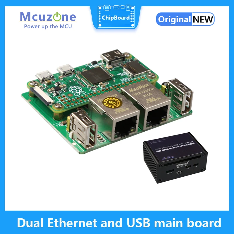 Двойной Ethernet и Φ для Raspberry berrypi Zero/Zero W, zero2 W Главная Плата USB RJ45 Hat, Питание от USB Type C, Золотой зонд