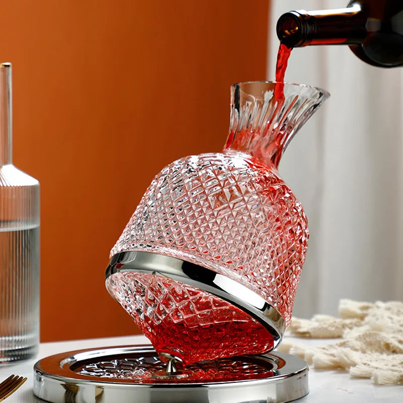 Вращающийся Хрустальный графин 1500 мл для бара вечевечерние домашнего декора