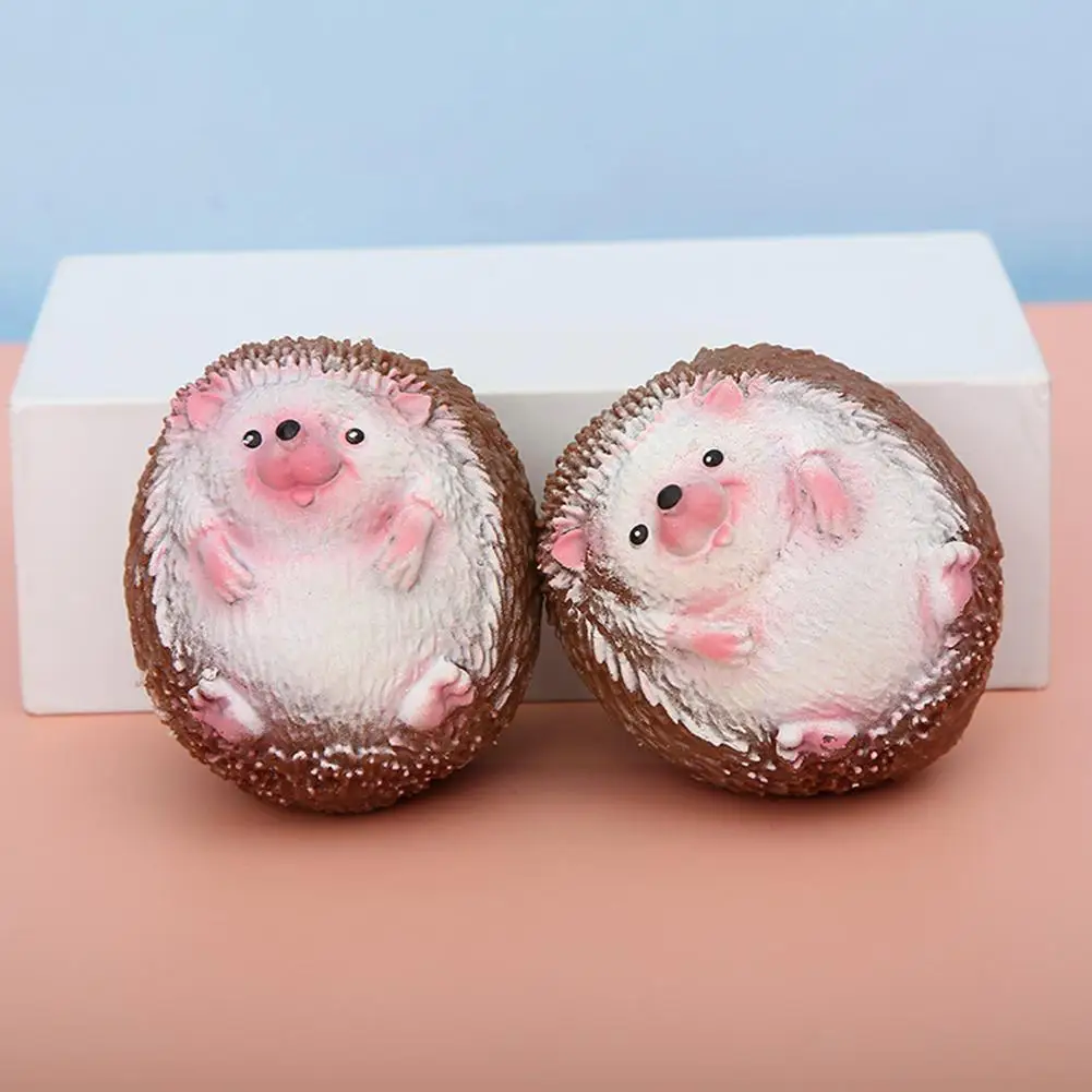 

Decompression Cute Hedgehog Pinch Pinch Happy Animal Toy Soft Cotton Decompression Needlework Fabric Vent Accessories L7w9