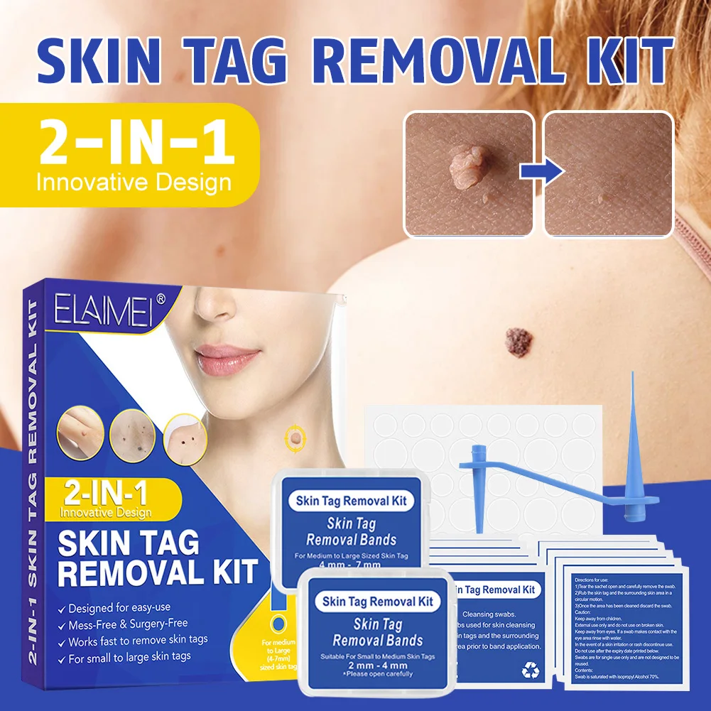 

Face Skin Tag Removal Kit Painless Safe Mole Wart Remover Device Micro Skin Tag Removal Tool For Small To Large Size Skin Care