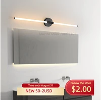 black led bathroom light bedroom vanity mirror light modern minimalistic long led wall lamps acrylic tube indoor sconce lamp