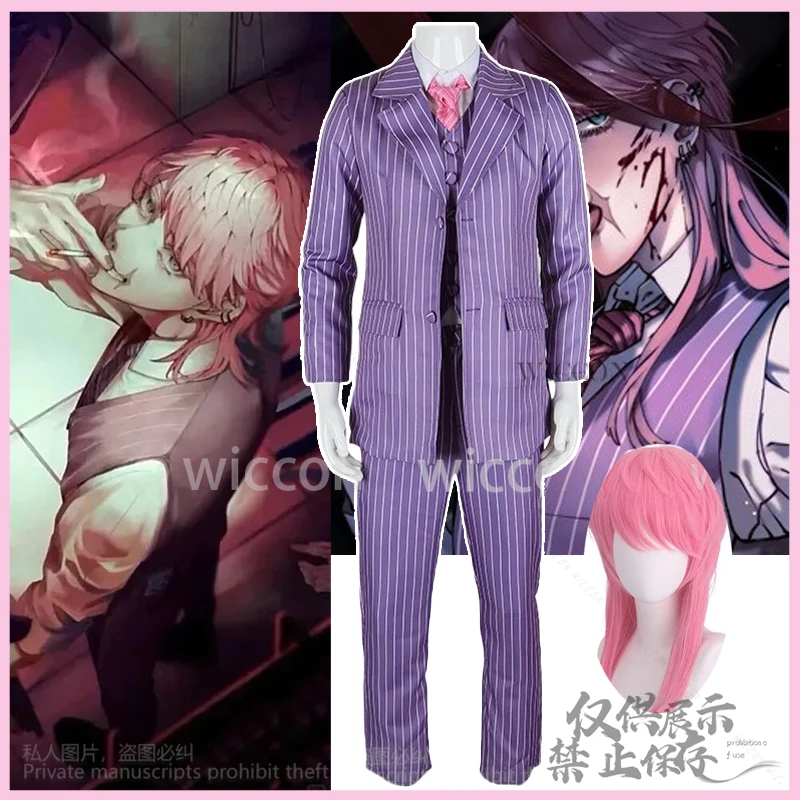 Sanzu Косплей Аниме Токио Харучиё Костюм Жилет Парик Полный Комплект Униформа Для