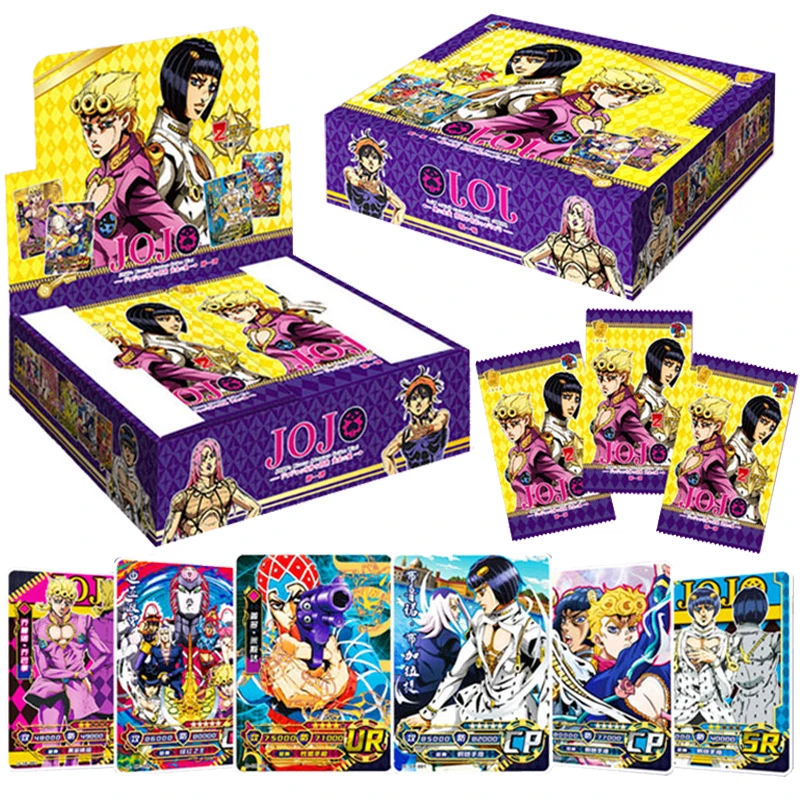 

JoJo Bizarre Japanese Movie Anime Adventure Character Collection Rare Cards Box Game Collectibles Card for Child Kids Gifts