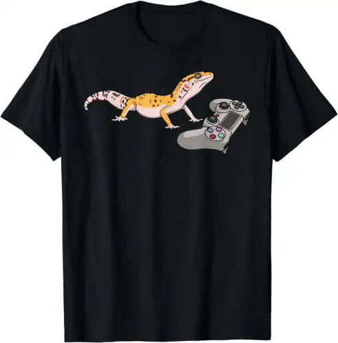 Забавная леопардовая футболка Gecko с изображением медвежьего дракона в подарок