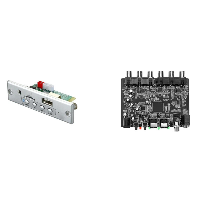

1 Pcs 2X25W Amplifier Mp3 Player Decoder Board 6V-12V & 1 Pcs Home Theater Decoder Amplifier Decoding Board