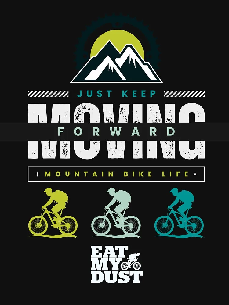 Классическая футболка MTB с надписью Eat My Dust 100% хлопок уличная одежда высокое