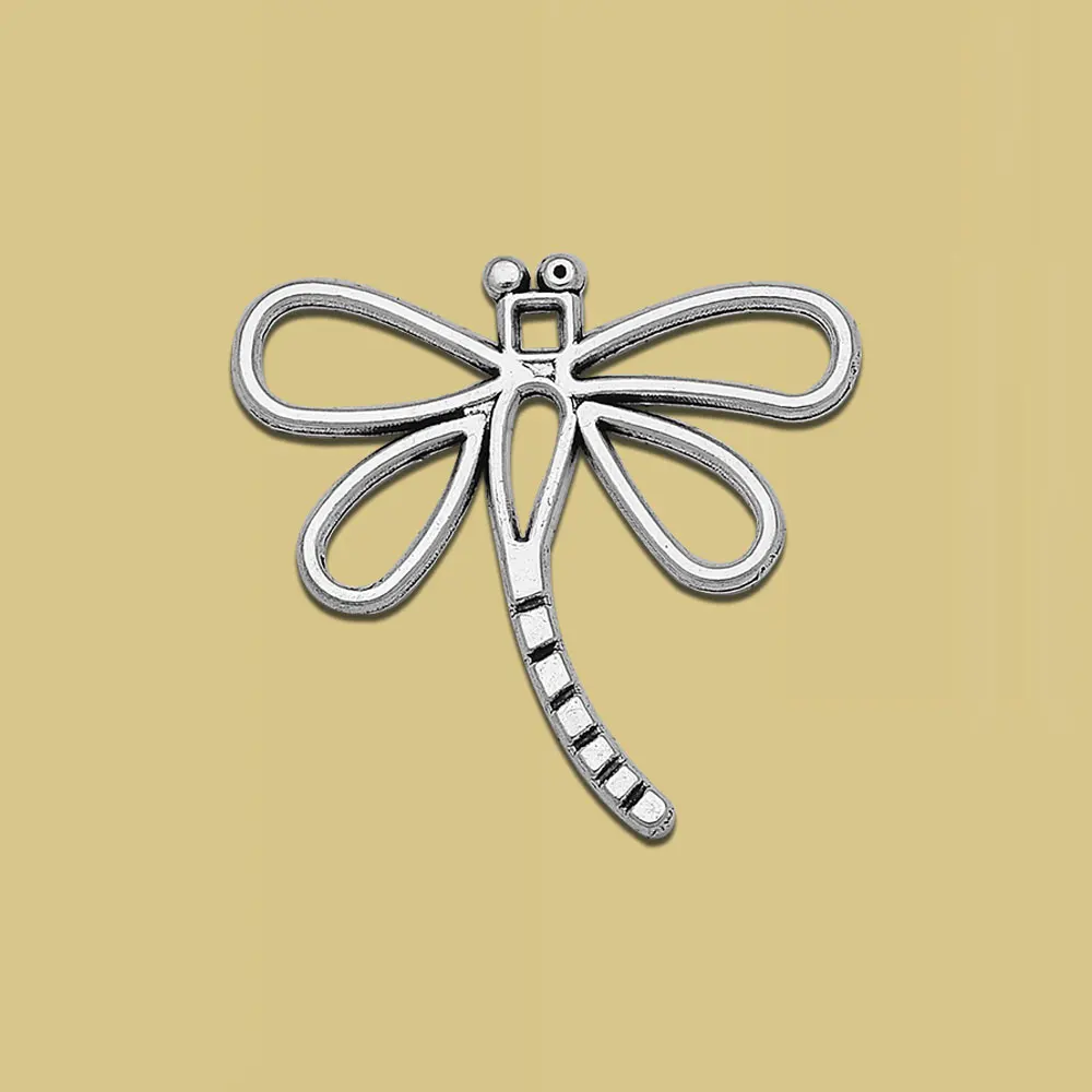 Винтажные подвески в виде стрекозы 20 шт./партия насекомых для браслетов ожерелий