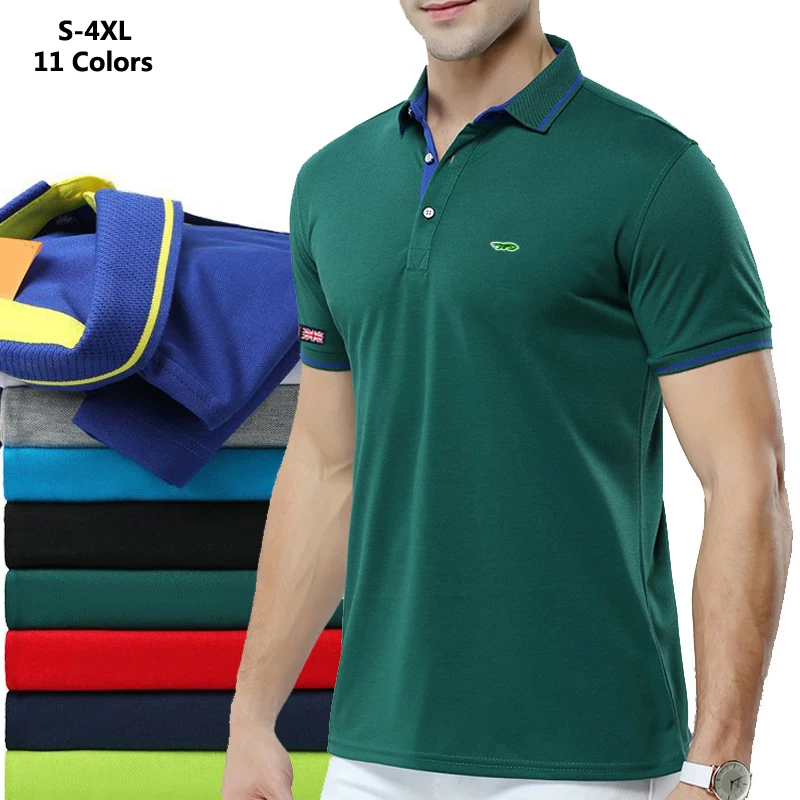 Женская летняя рубашка-поло с коротким рукавом и вышивкой | Мужская одежда