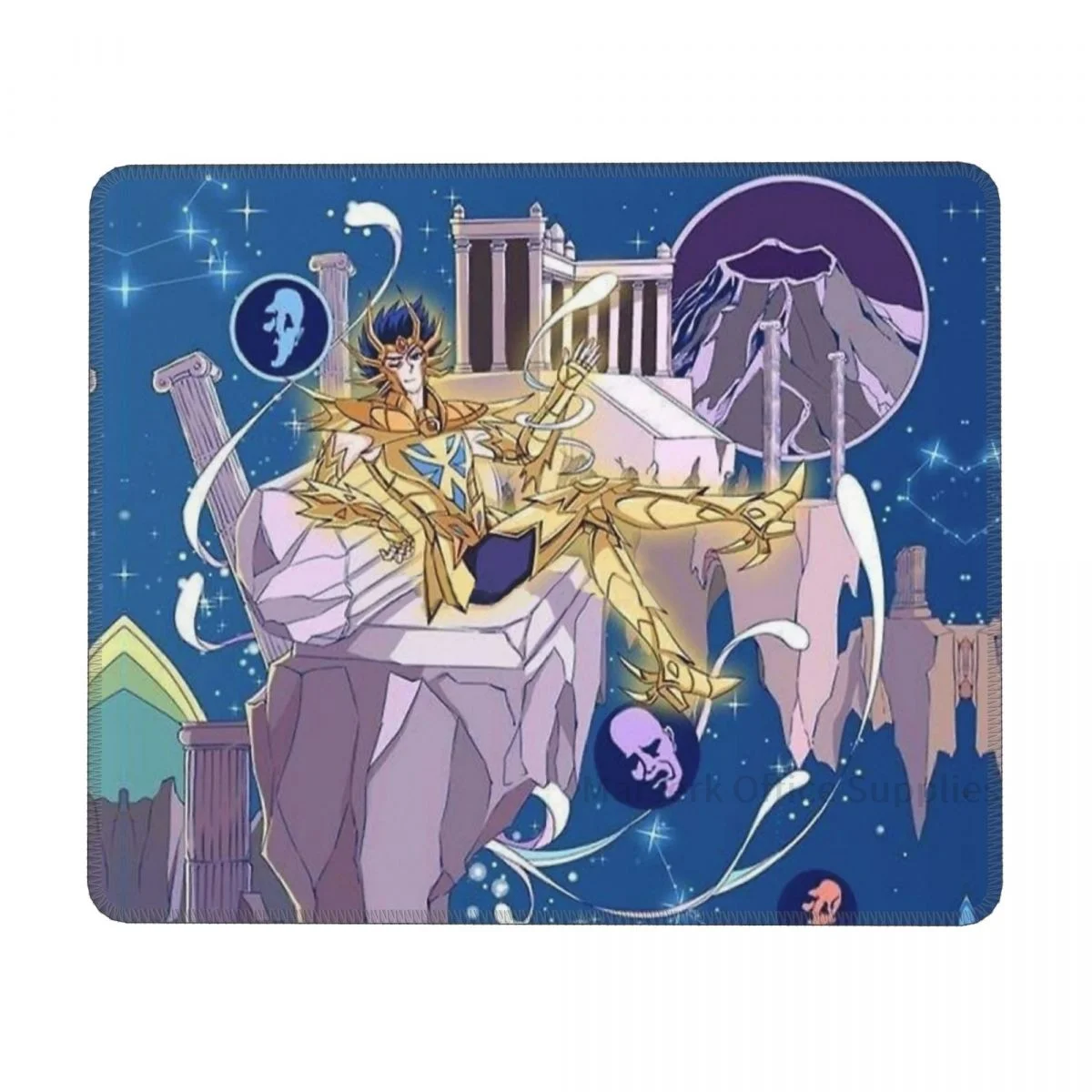 

Коврик для мыши Saint Seiya с изображением двенадцати созвездий, резиновый антискользящий персонализированный компьютерный геймерский коврик ...