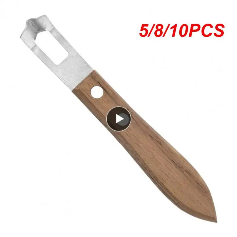 

5/8/10PCS Cocktail Cheese Citrus Vegetable Slicer Rust-proof Lemon Peeler Vegetable Carrot Wooden Handle Fruit Peeler Grater