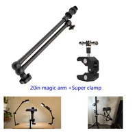 20in articulated camera magic arm super clamp for canon nikon sony dslr speedlite monitor microphone photography