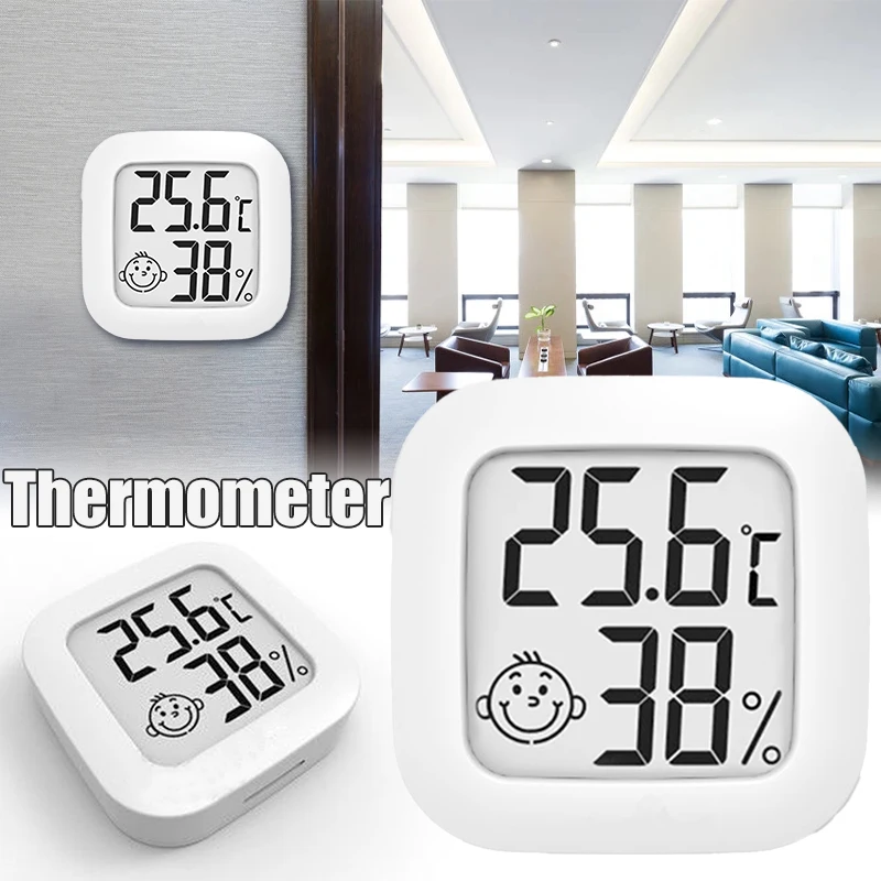 

Electronic Thermometer Hygrometer Monitor Indoor Small Room Thermometer Gauge for Home Room TSH Shop