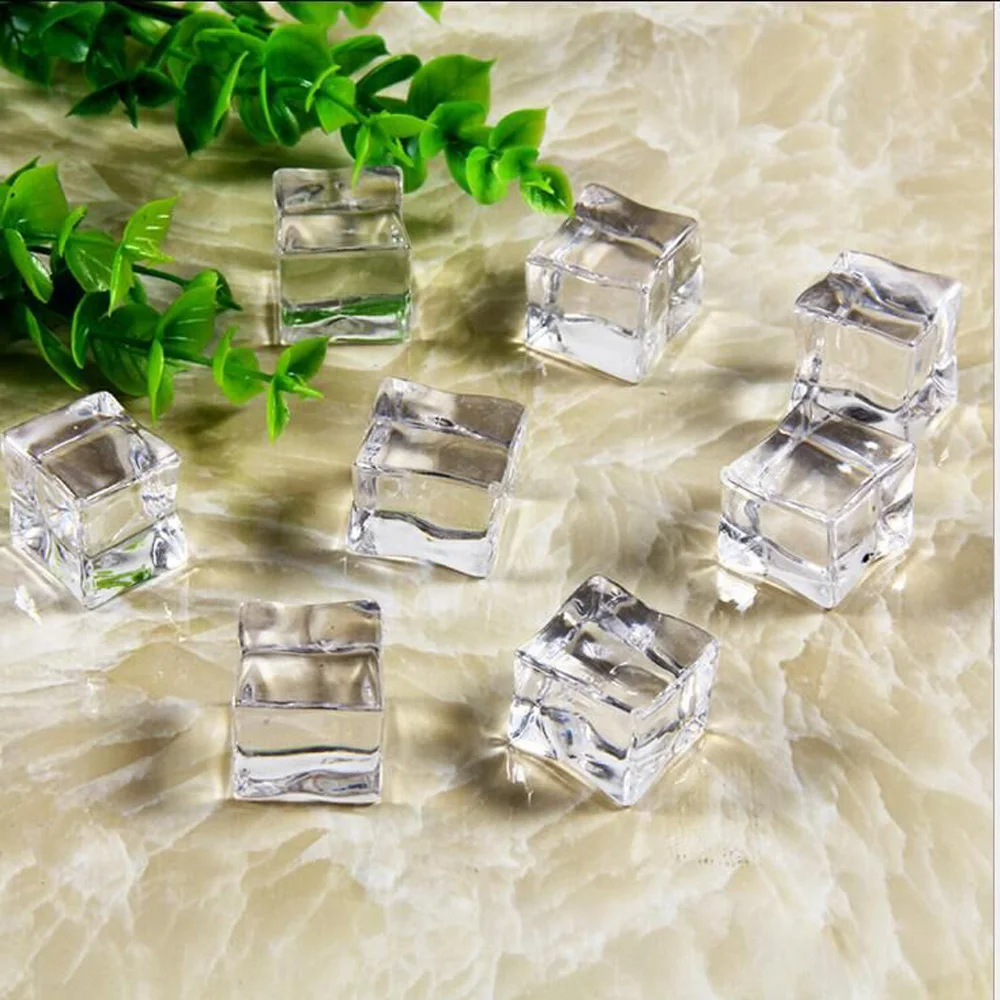 5pcs High imitation artificial ice cube model&artificial plastic fake simulated ice cube