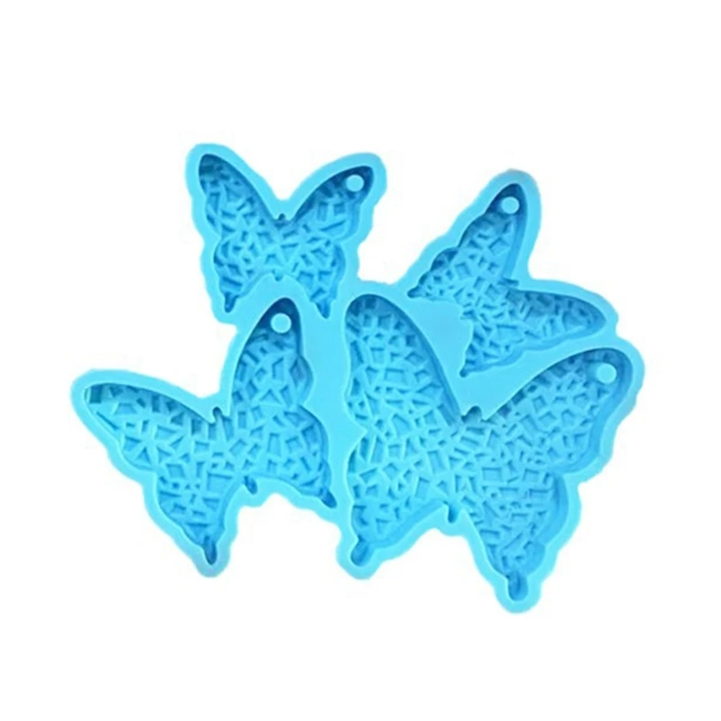 

N58F Resin Jewelry Molds EarringS Silicone Molds Butterfly-Epoxy Resin Casting Molds with Hole for DIY Pendant,Keychains