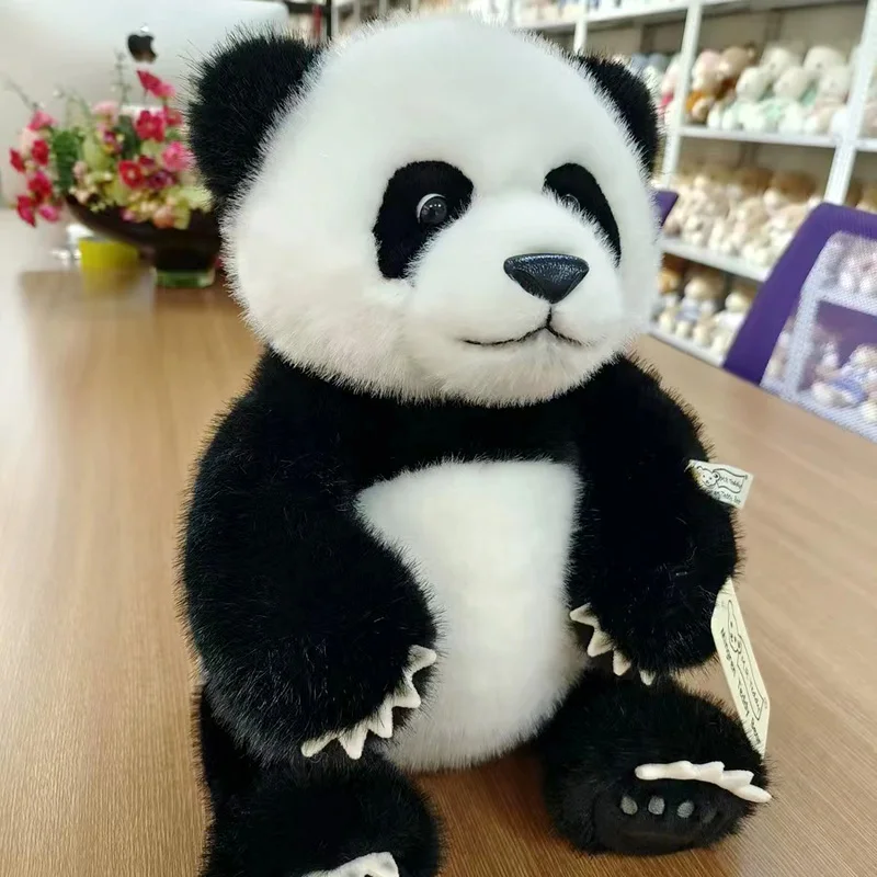 

High-End Giant Panda Doll Plush Toys Chengdu Base Flower Doll BEBEAR