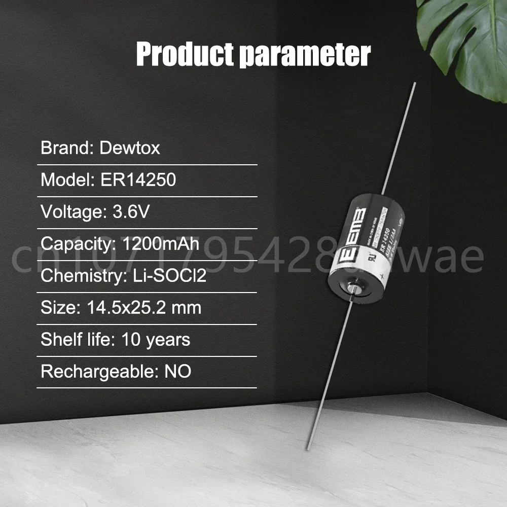 1 шт. ER14250 14250 CR14250SL 1/2AA 1200 мАч 3 6 В литиевая батарея с контактами для оборудования