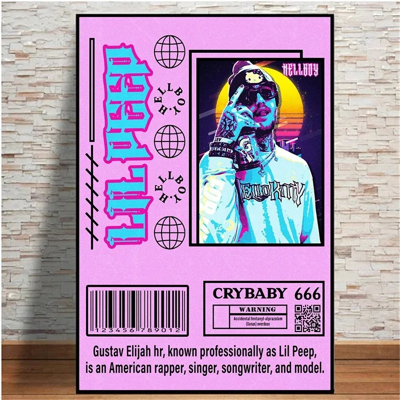 Современная абстрактная картина распылением печать на холсте рэперская