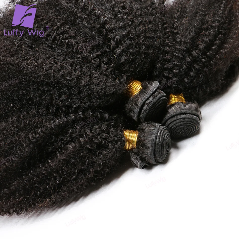 3 Bundles Deal 30 Inch Afro Kinky Curly Brazilian Hair Waeve Bundles Curly Bundle Water Wholesale Raw Virgin Remy Indian Luffy、