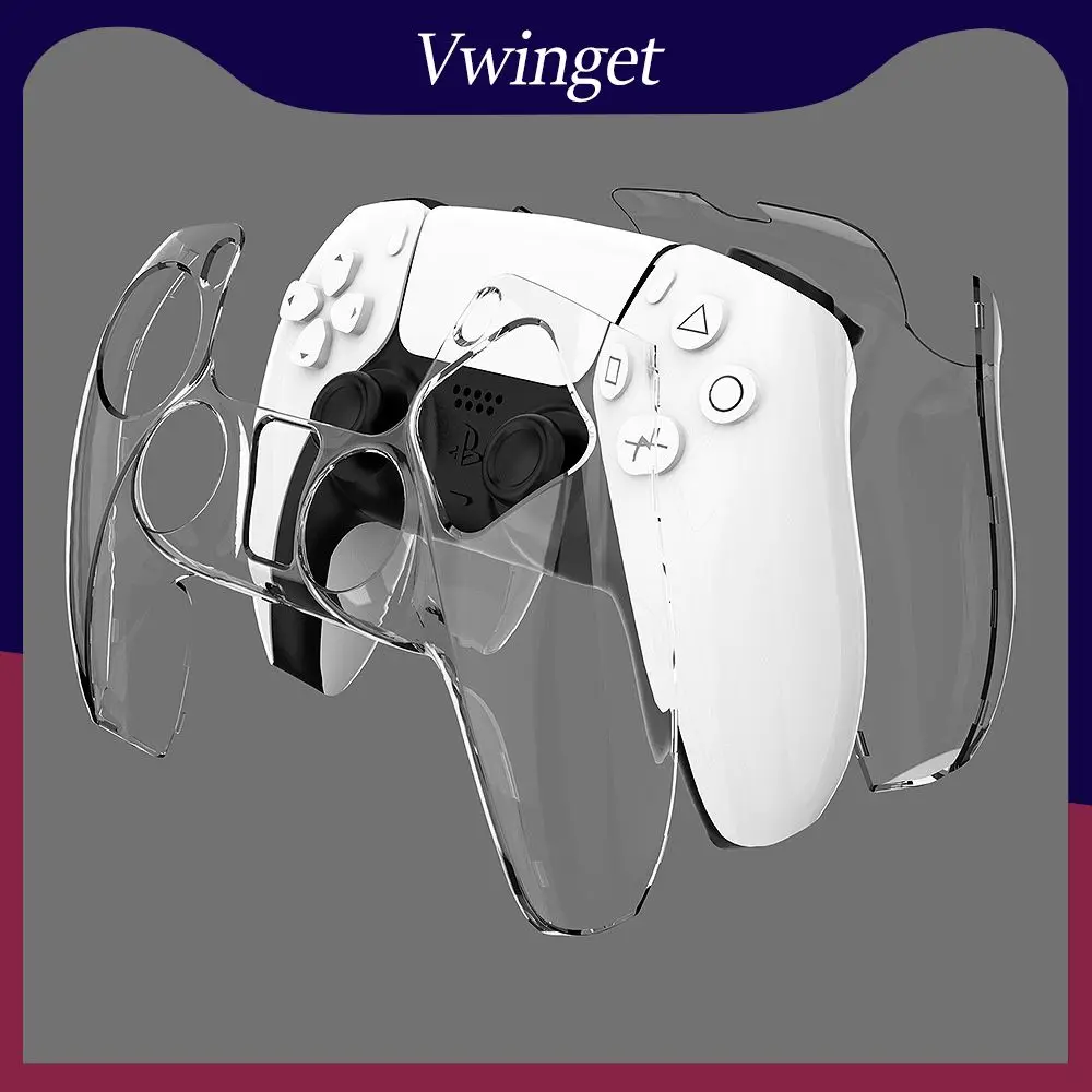 

Long-term Use Without Yellowing Wireless Controller See Through Black Protective Case Full Surround Gamepad Super Drop-proof