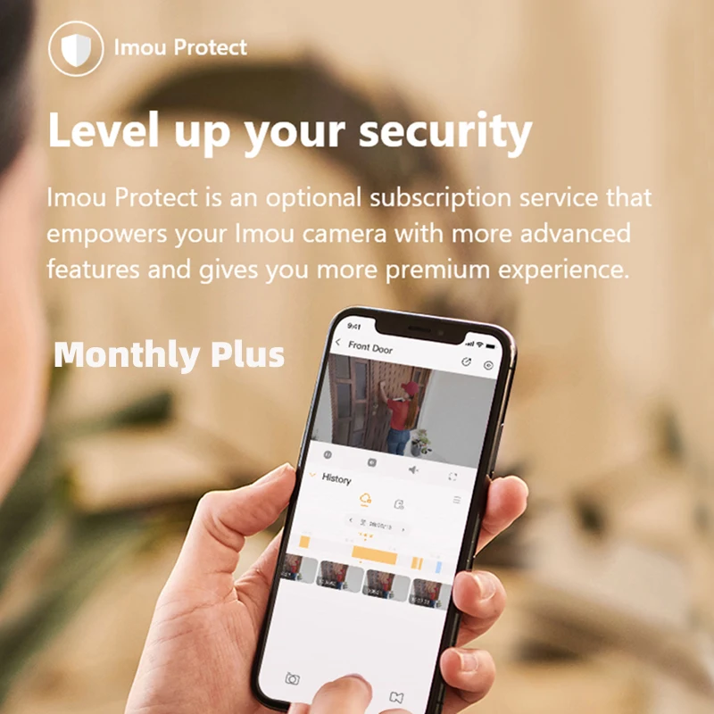 

Dahua imou Protect Monthly Plus Level Up Your Security include Cameras Cloud Storage Service Financial Level Encryption