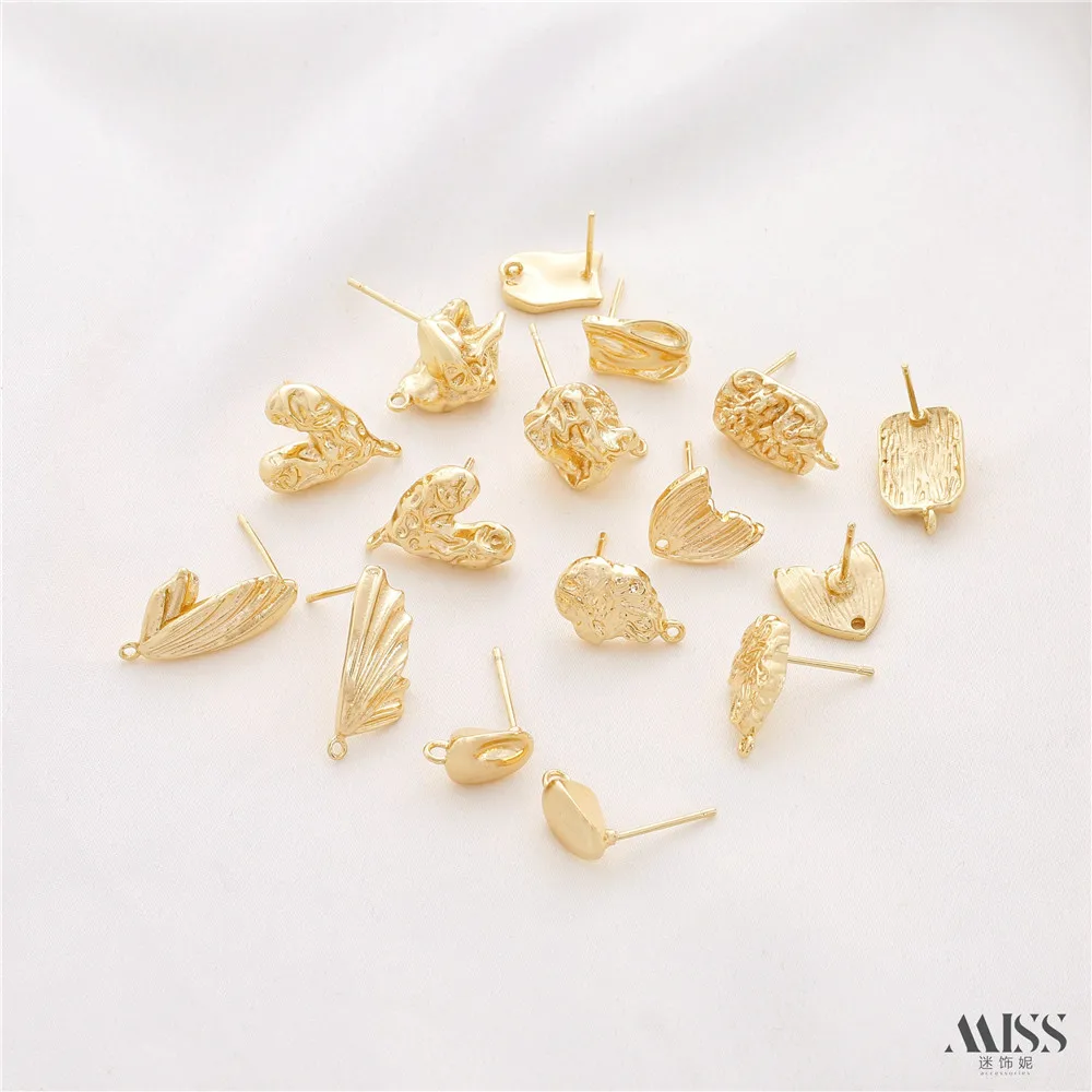 Серьги-гвоздики в виде кофейных зерен серебро 925 пробы