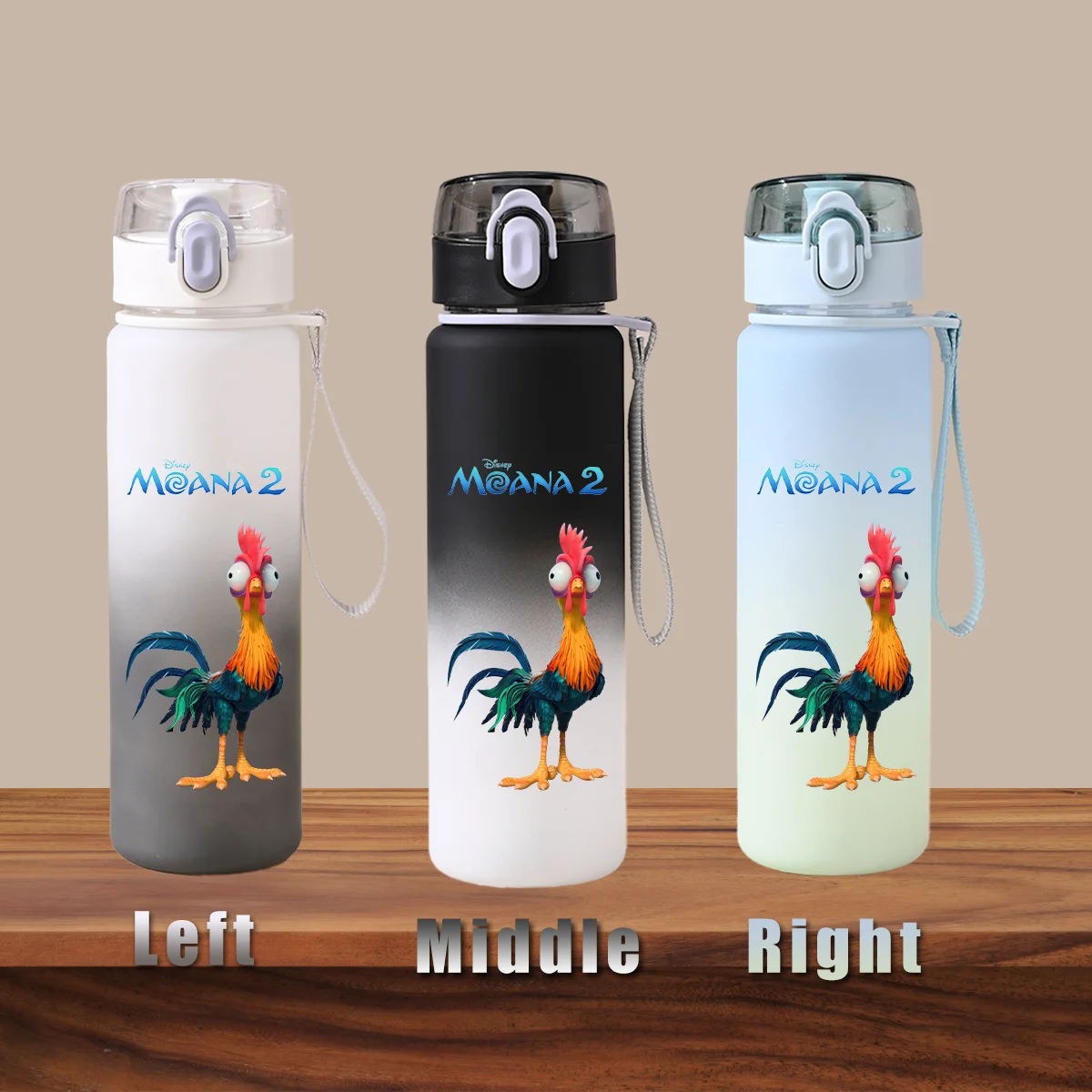 Портативная пластиковая бутылка для воды с градиентом детей