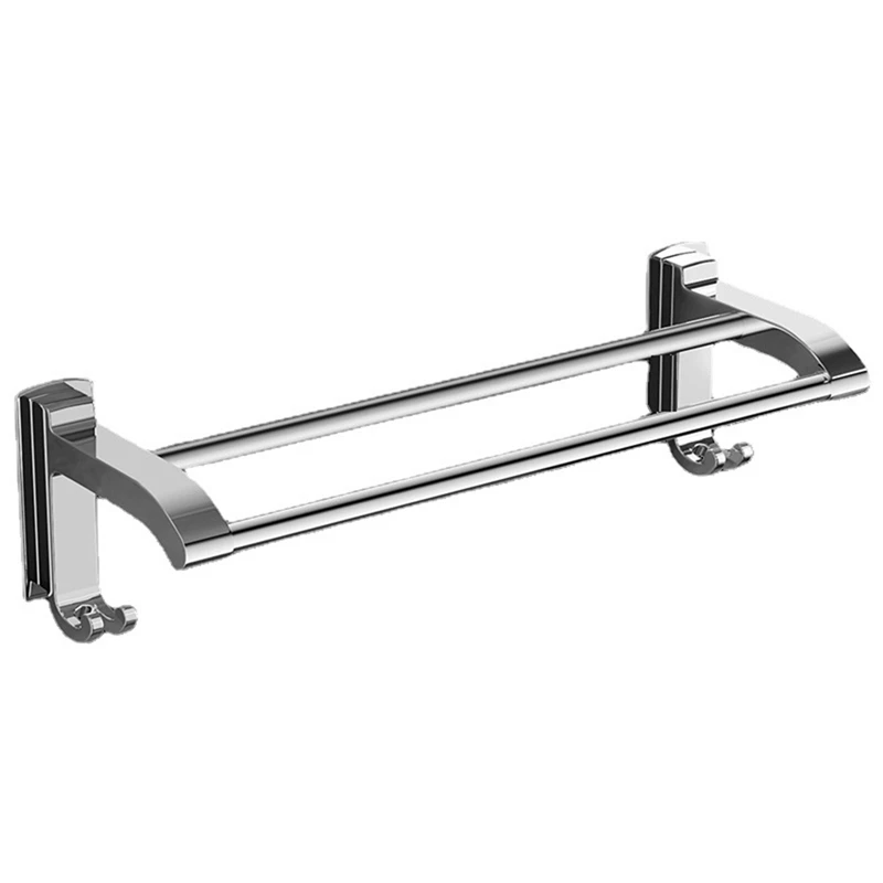 

1 Set Punch-Free Towel Hanger Bathroom Towel Bar Rail Towel Holder Bathroom Stainless Steel Punch-Free Towel Hanger