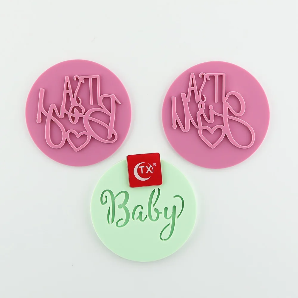 Штамп для печати бисквитов на день рождения свадебная фотоформа форма тиснения