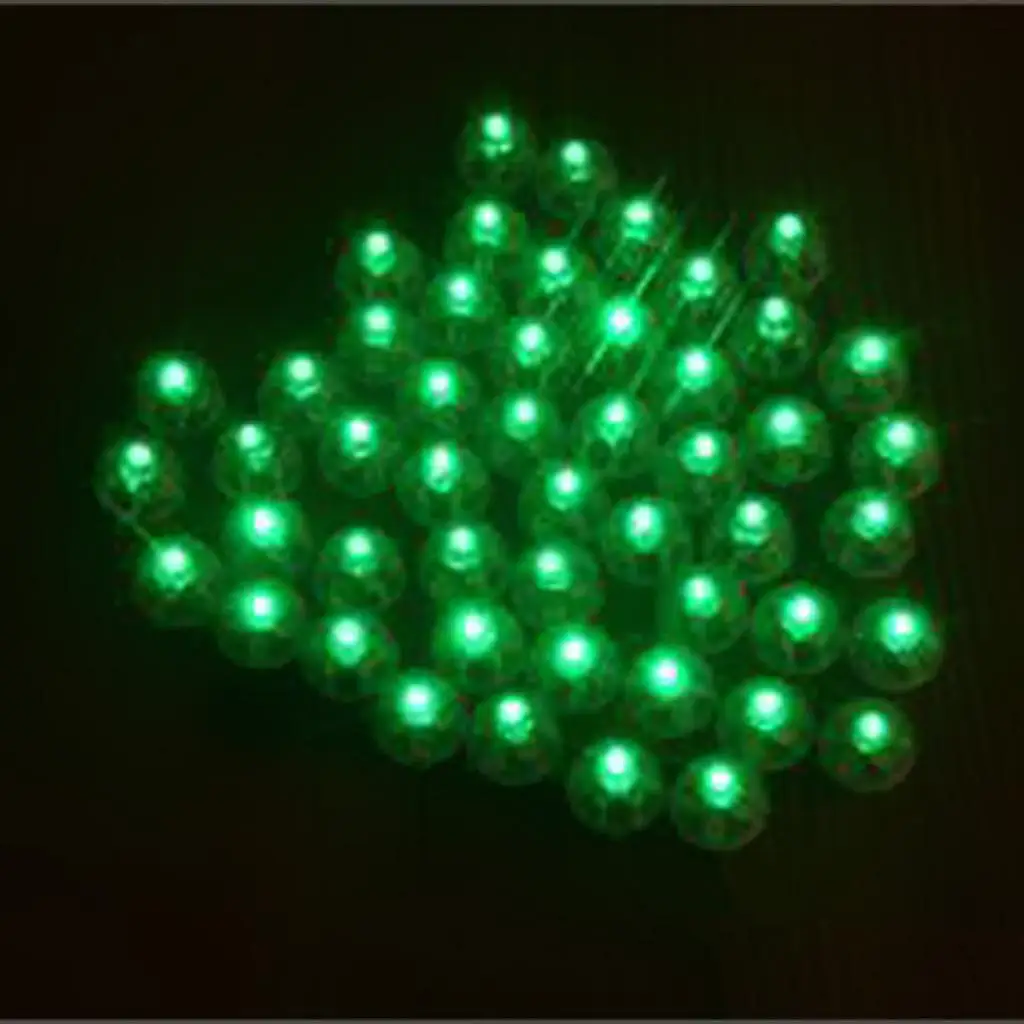 

50x Mini LED Balloon Lamp Night Light Christmas Party Birthday Decor Green