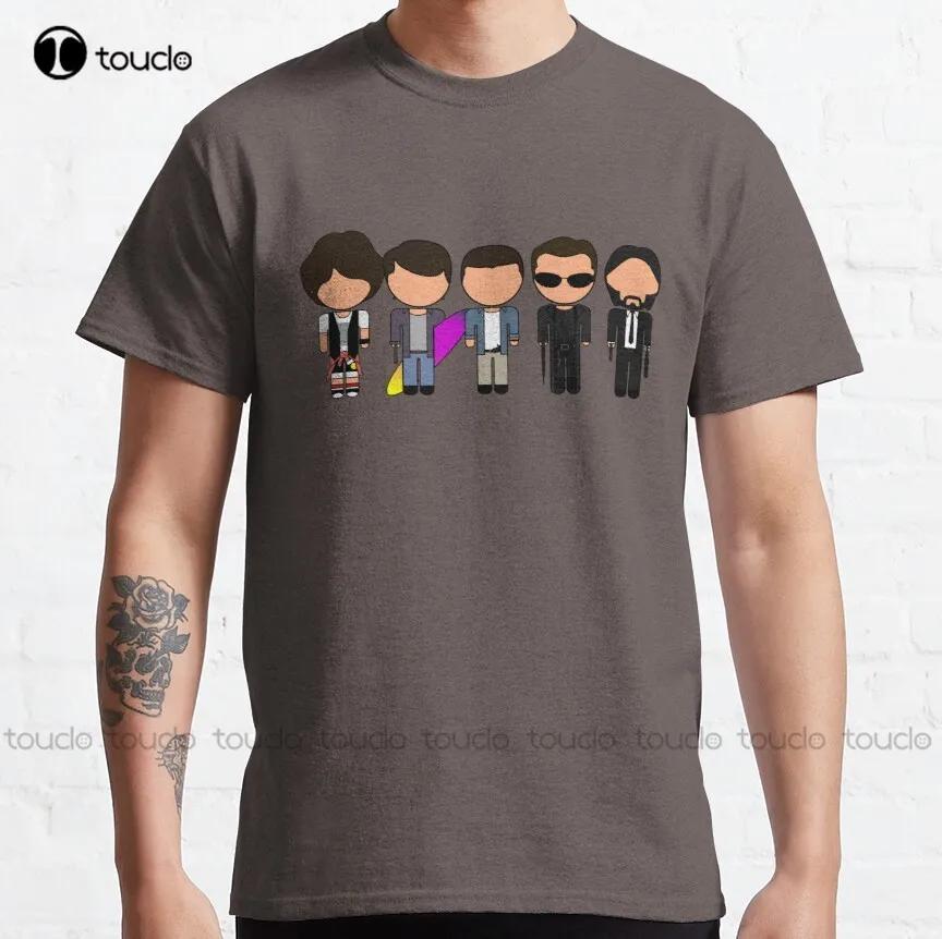 

Классическая женская футболка «векторные тростники», рубашка-поло с Биллом и Тедом Кеану ривс, точка брейка, Джона фитиля