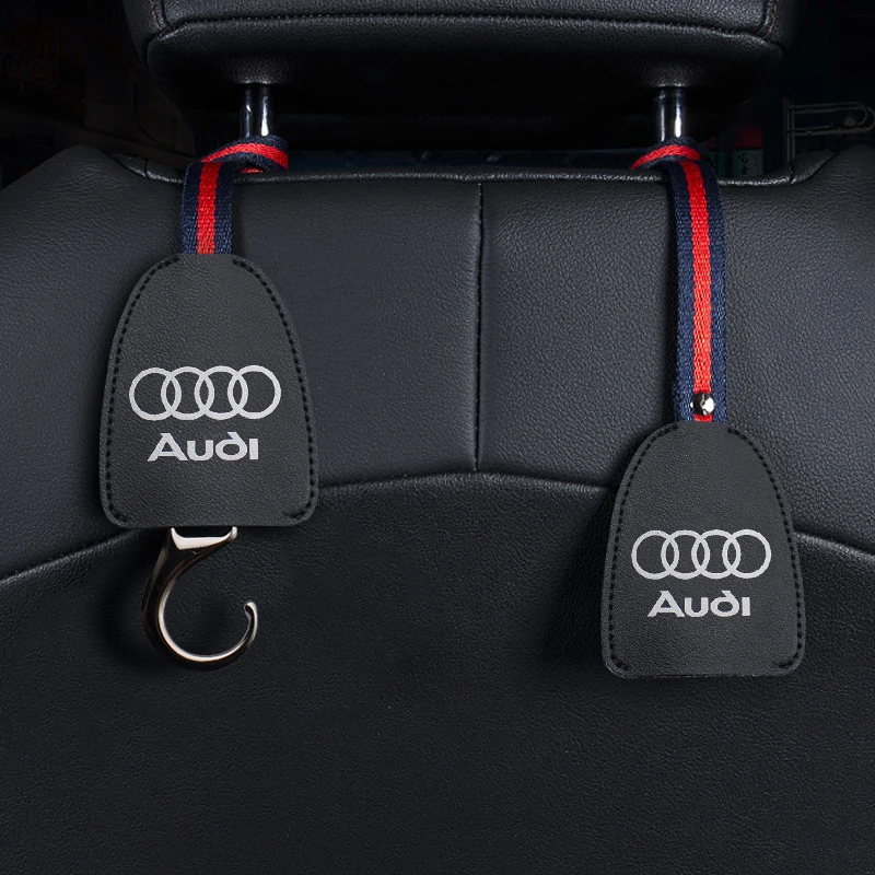 

Leather Car Seat Back Hook Hidden Multifunctional Suitable For Audi Q3 Q5 S6 S7 A3 A5 A6 S5 RS3 S3 S4 B6 B7 C5 C7 C6 A7 Q2 RS TT