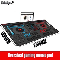 mrgbest vintage cool dj music super size extra large gaming mouse pad rubber with lock edge 23mm thicken mat for game gamer
