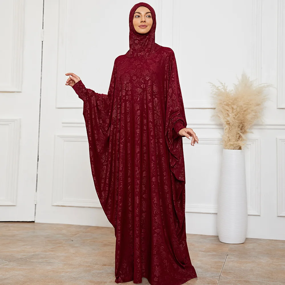 

Ramadan Jilbab Muslim One Piece Prayer Garment Hijab Dress Women Hooded Abaya Dubai Full Cover Khimar Niqab Islam Modest Robe