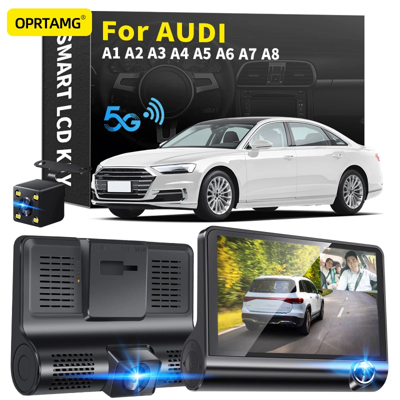 

OPRTAMG Dash Cam 540C6 Car DVR 3 Cameras Lens 4.0 Inch 1080P dashcam For Audi A1 A2 A3 A4 A5 A6 A7 A8 1994-2019 2020 2021 2022