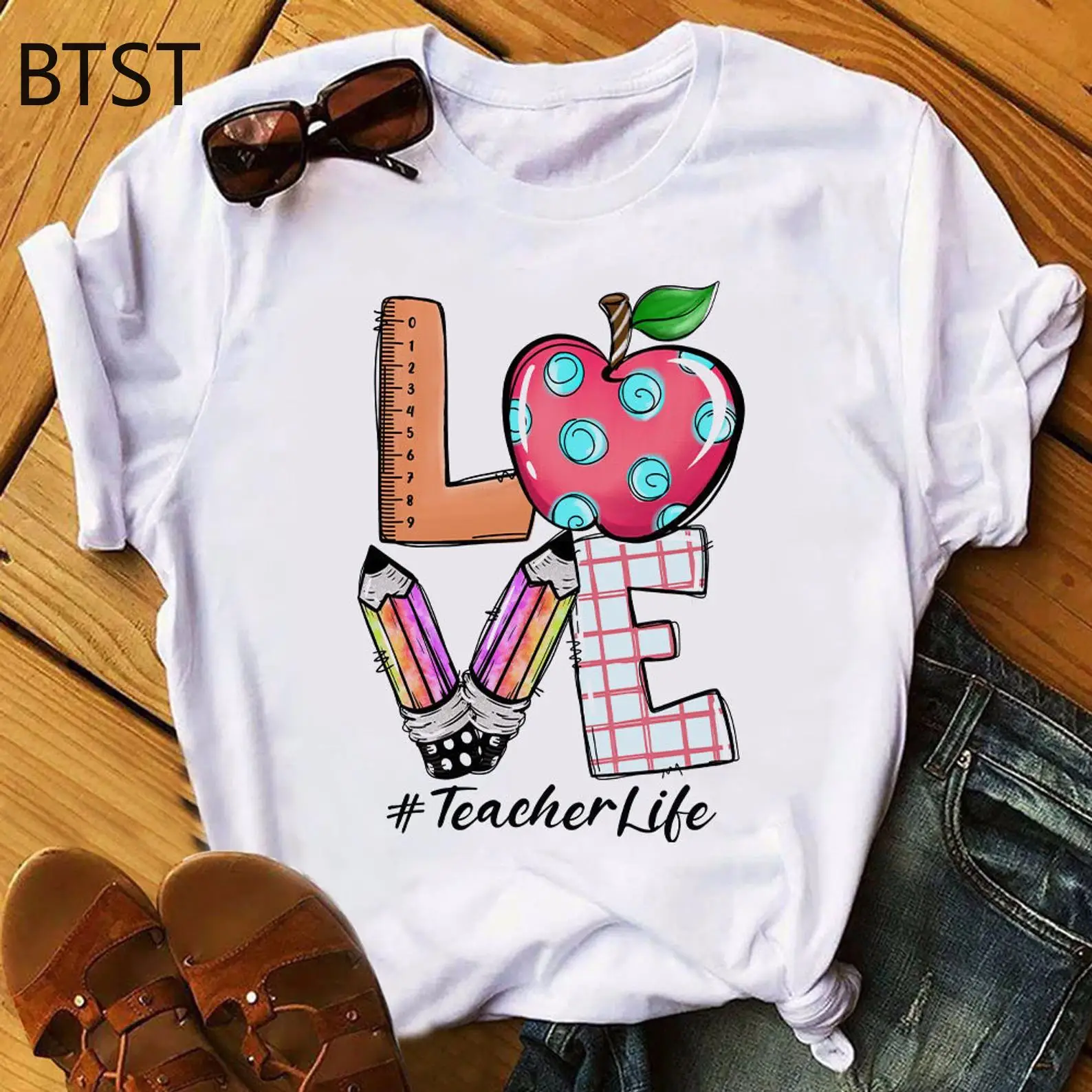 

Футболка женская базовая с круглым вырезом и коротким рукавом