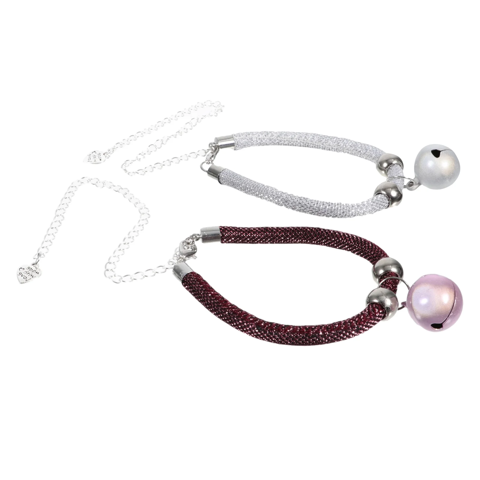 

Collar Bell Catkitten Puppy Dog Bling Pet Chain Necklace Birthday Gift Safe Adjustable Crystal Supplies Dogs Wedding Breakaway