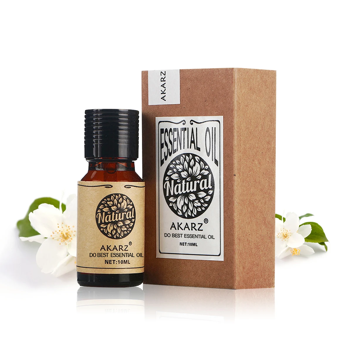 AKARZ Jasmine Essential Oil Natural Aromatherapy Increase Skin Elasticity Relieve Menstrual Pain Stretch Marks Scars Jasmine Oil