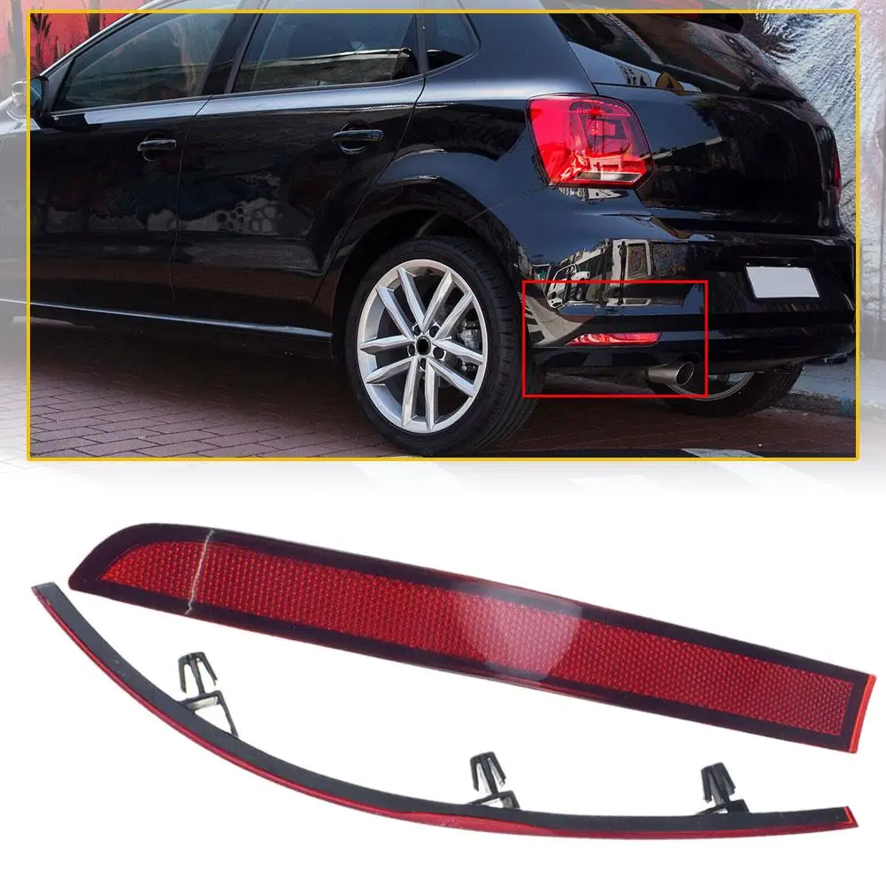 

2PCS Bumper Light Reflector For VW Touran 2006 2007 2008 2009 2010 Car-Styling Red Left Right Car Decorative N4O0