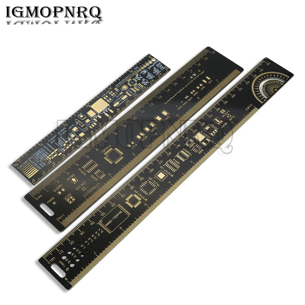 Линейка PCB 3 типа, 15 см, 20 см, 25 см, для электронных инженеров, для изготовителей Geeks, для вентиляторов, для печатных плат, линейка для печатных плат, упаковочные блоки V2 - 6