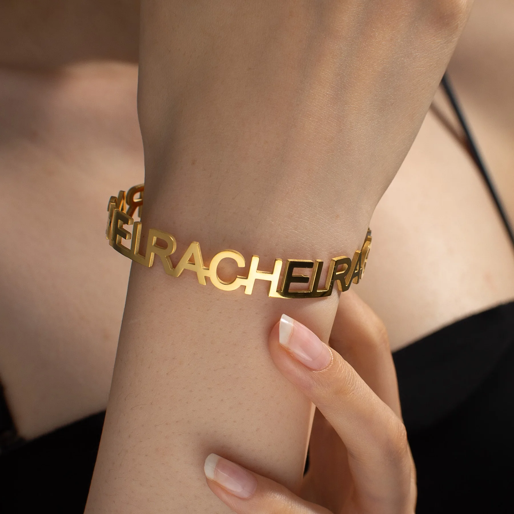 Персонализированный именной браслет Atoztide для женщин и мужчин браслеты-манжеты