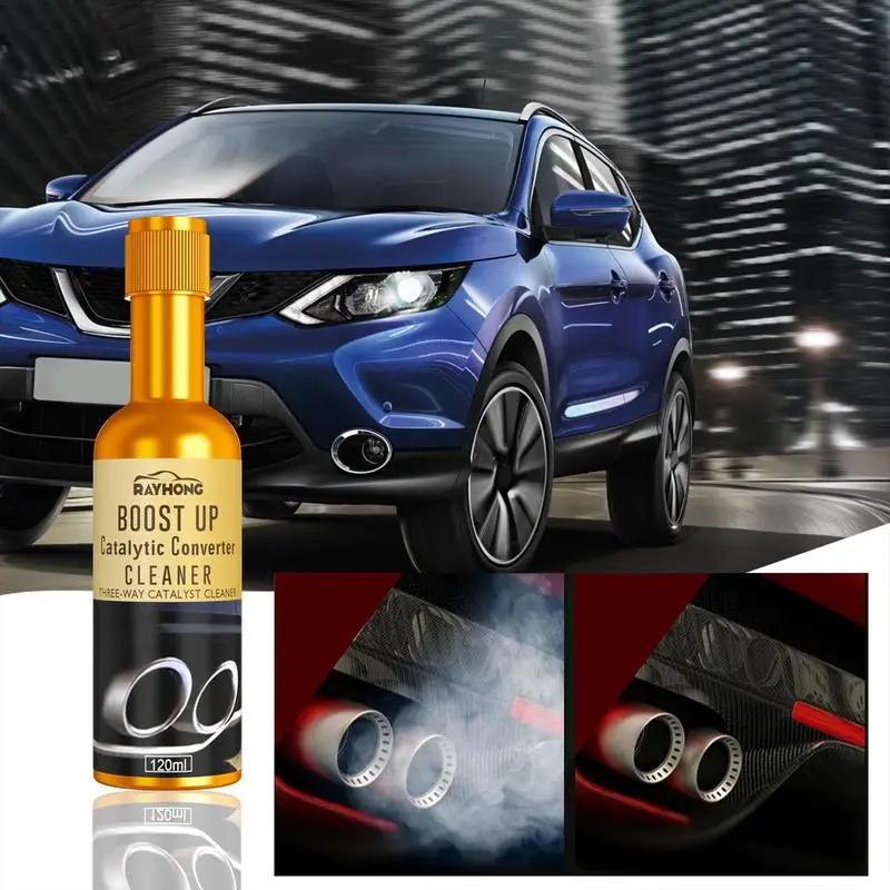 

Powerful Engine Catalytic Converter Cleaner 120ml Boost Up Car Converter Cleaning Agent Fuel System Cleaner Engine Cleaner